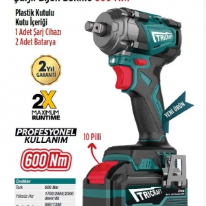 TRİCRAFT 7308 AKÜLÜ SOMUN SÖKME 600NM