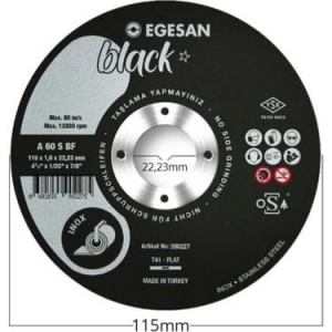 *EGESAN 115*1 İNOX KESİCİ BLACK