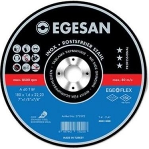 *EGESAN 180*1,6 İNOX KESİCİ