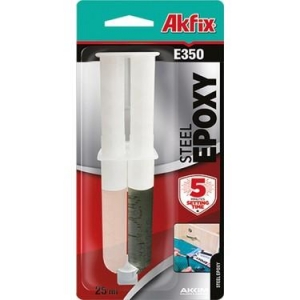 *AKFİX E-350 KİMYASAL DÜBEL ŞIRINGA SİYAH ÇELİK 25ML