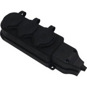KAUÇUK ÜÇLÜ GRUP PRİZ 1X16A 220V (PK*12)