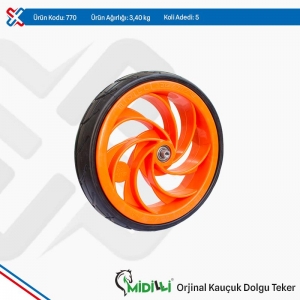 *TUNA 770 TURUNCU MİDİLLİ DOLGU TEKER